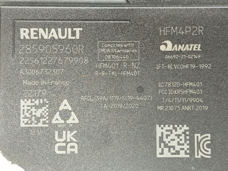 Recambio de modulo electronico para renault captur ii (hf_) tce 140 (hfn0) referencia OEM IAM   