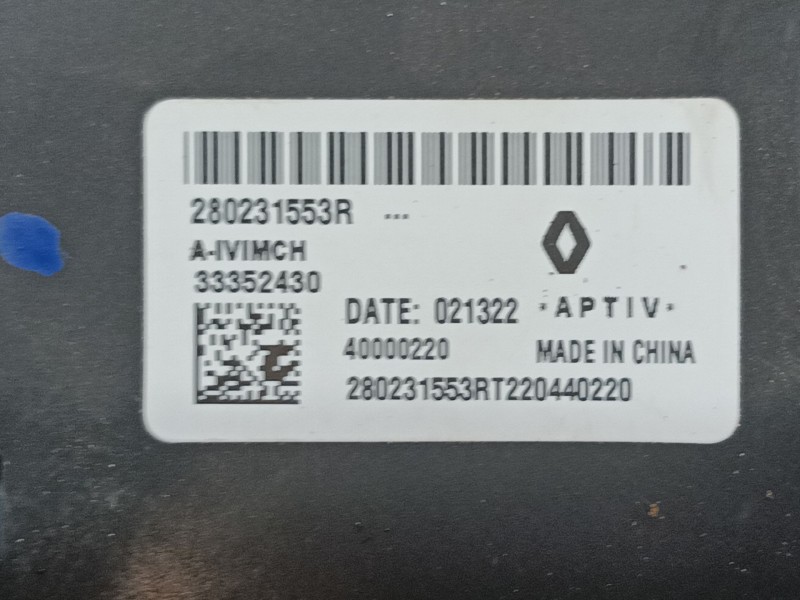 Recambio de modulo electronico para renault captur ii (hf_) tce 140 (hfn0) referencia OEM IAM   