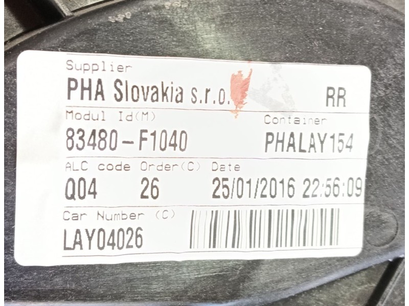 Recambio de elevalunas trasero derecho para kia sportage iv (ql, qle) 1.7 crdi referencia OEM IAM   