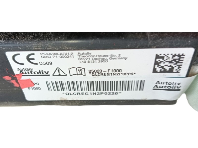 Recambio de airbag cortina delantero derecho para kia sportage iv (ql, qle) 1.7 crdi referencia OEM IAM 85020F1000  