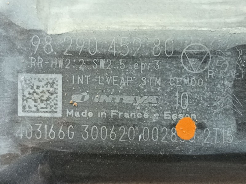 Recambio de elevalunas trasero derecho para opel corsa f (p2jo) corsa-e (68) referencia OEM IAM 9829045580 39182146 