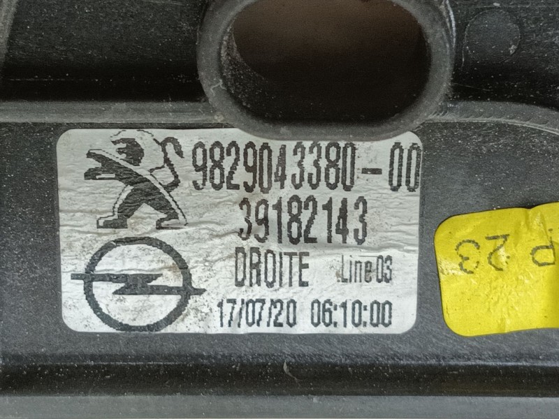 Recambio de elevalunas delantero derecho para opel corsa f (p2jo) corsa-e (68) referencia OEM IAM   