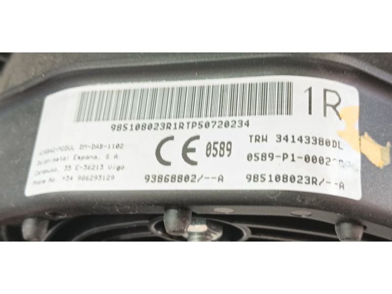 Recambio de airbag delantero izquierdo para opel vivaro b furgoneta (x82) 1.6 cdti (05) referencia OEM IAM 93460904  