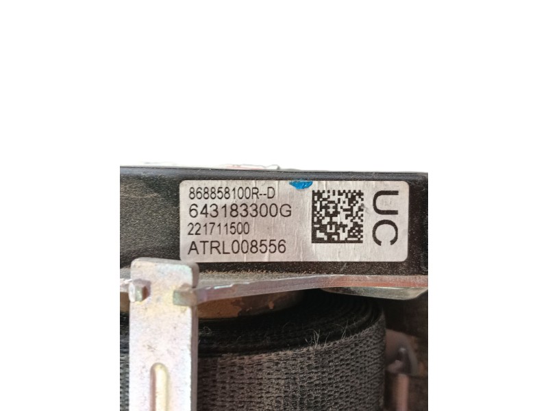 Recambio de cinturon seguridad delantero izquierdo para renault captur ii (hf_) tce 140 (hfn0) referencia OEM IAM 868850256R  