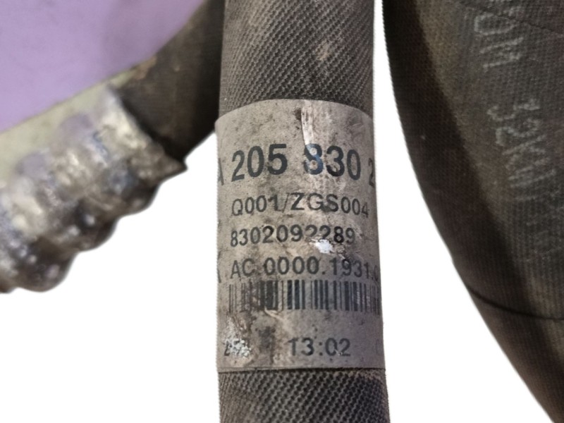 Recambio de tubos aire acondicionado para mercedes-benz clase c (w205) c 180 bluetec / d (205.036) referencia OEM IAM A205830720