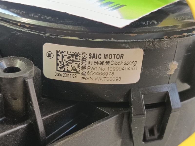 Recambio de anillo airbag para mg zs suv (azs1) 1.0 t-gdi referencia OEM IAM  654466978 