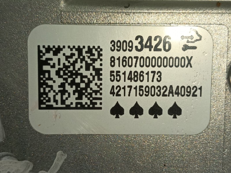 Recambio de modulo electronico para opel astra k (b16) 1.4 turbo (68) referencia OEM IAM 39108254 39093426 