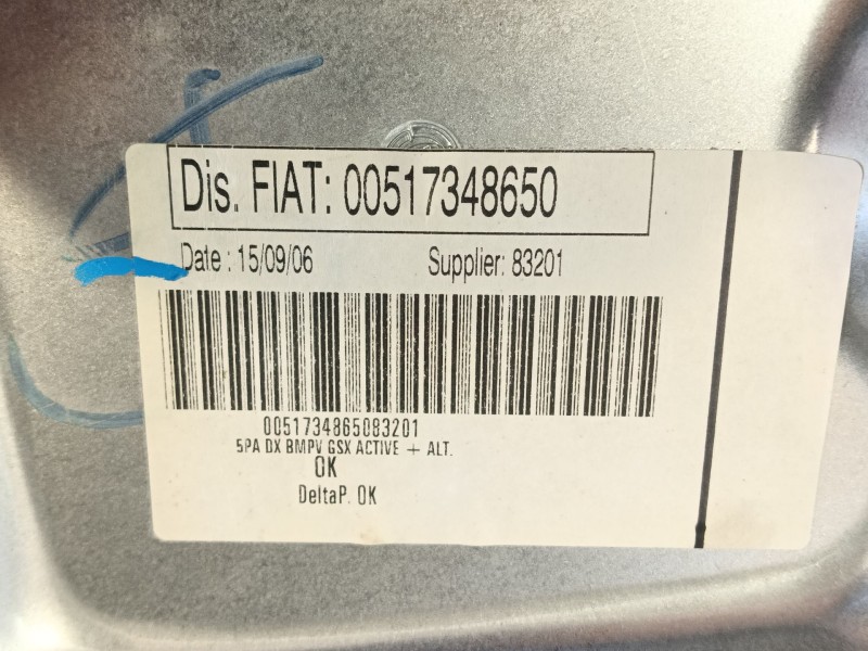 Recambio de elevalunas delantero derecho para lancia musa (350_) 1.4 (350.axf1a) referencia OEM IAM   