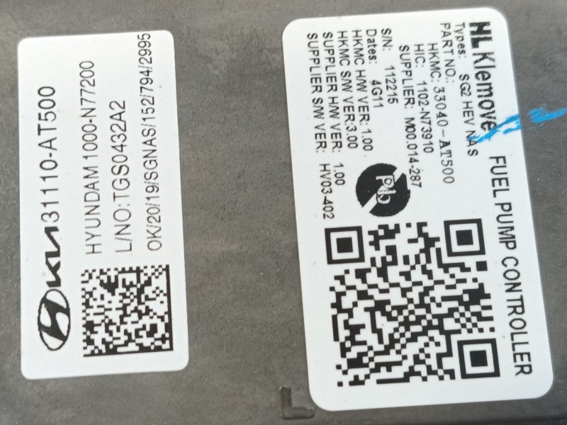 Recambio de bomba combustible para kia niro (c5p11) 1.6 hev referencia OEM IAM 31120AT500  