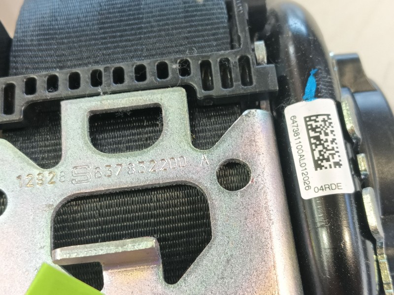 Recambio de cinturon seguridad delantero derecho para ford focus iv (hn) 1.0 ecoboost mhev referencia OEM IAM 2537286  