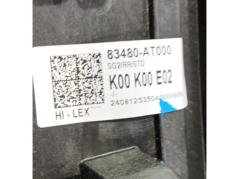 Recambio de elevalunas trasero derecho para kia niro (c5p11) 1.6 hev referencia OEM IAM 83481AT000  
