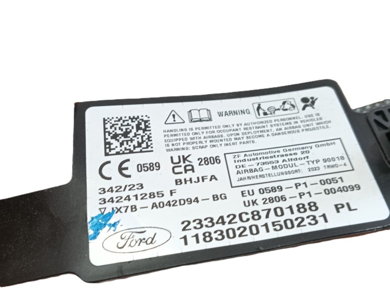 Recambio de airbag cortina delantero derecho para ford focus iv (hn) 1.0 ecoboost mhev referencia OEM IAM   