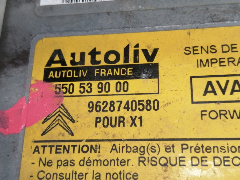 Recambio de centralita airbag para citroën xantia berlina 1.9 turbodiesel referencia OEM IAM 9628740580  