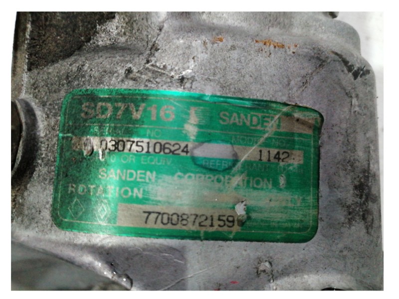 Recambio de compresor aire acondicionado para volvo v40 familiar 1.9 turbodiesel referencia OEM IAM 7700872159  