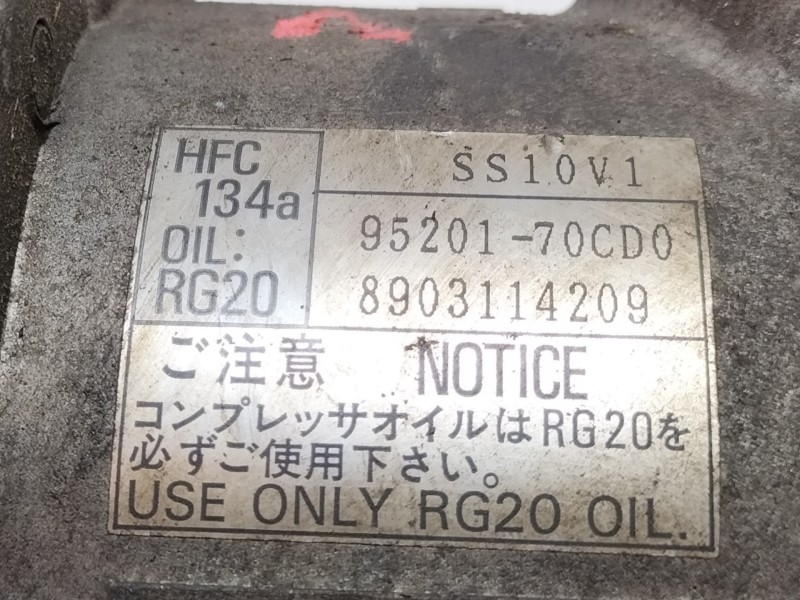 Recambio de compresor aire acondicionado para suzuki baleno berlina sy (eg) 1.3 gl (3-ptas.) referencia OEM IAM 9520170CD0  