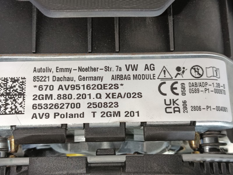 Recambio de airbag delantero izquierdo para volkswagen t-cross (c11, d31) 1.0 tsi referencia OEM IAM   