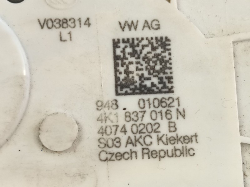 Recambio de cerradura puerta delantera derecha para volkswagen id.4 (e21) performance referencia OEM IAM 4K1837016N  