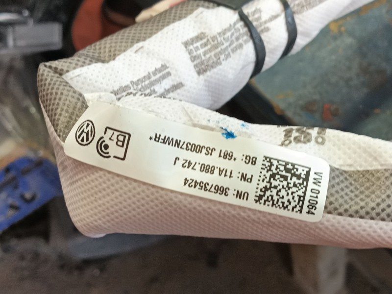 Recambio de airbag cortina delantero derecho para volkswagen id.4 (e21) performance referencia OEM IAM   