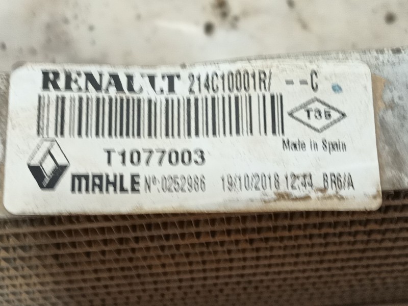 Recambio de radiador gasoil para renault master iii caja/chasis (ev, hv, uv) 2.3 dci 130 rwd (hv01, hv10, hv11, hv12, uv01, uv10