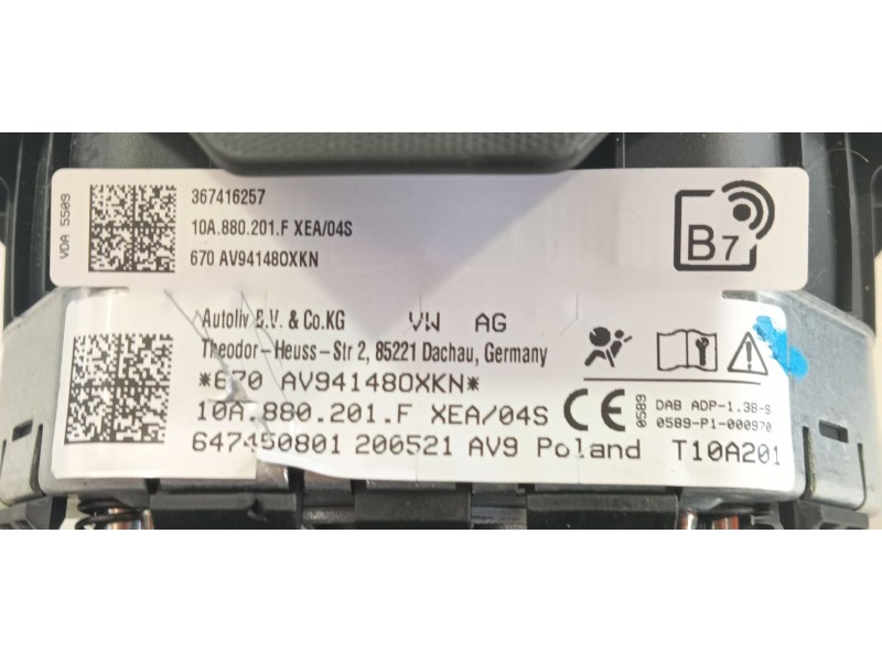Recambio de airbag delantero izquierdo para volkswagen id.4 (e21) performance referencia OEM IAM 10A880201GXEA  
