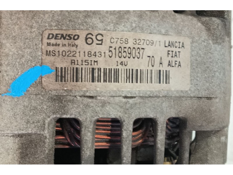 Recambio de alternador para lancia musa (350_) 1.4 (350.axf1a) referencia OEM IAM 0000052003531 / 0000071795808  