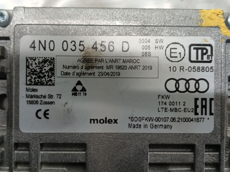 Recambio de modulo electronico para volkswagen id.4 (e21) performance referencia OEM IAM 4N0035456D  