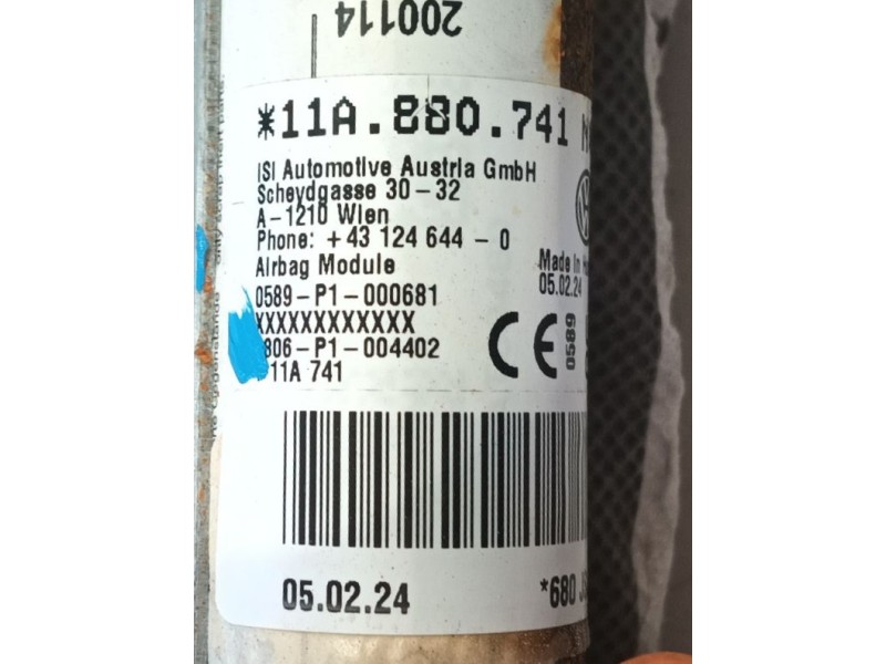 Recambio de airbag cortina delantero izquierdo para volkswagen id.4 (e21) pro eléctrico referencia OEM IAM   