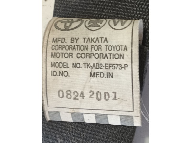 Recambio de cinturon seguridad delantero izquierdo para toyota yaris (_p1_) 1.0 (scp10_) referencia OEM IAM 7322052051C1  