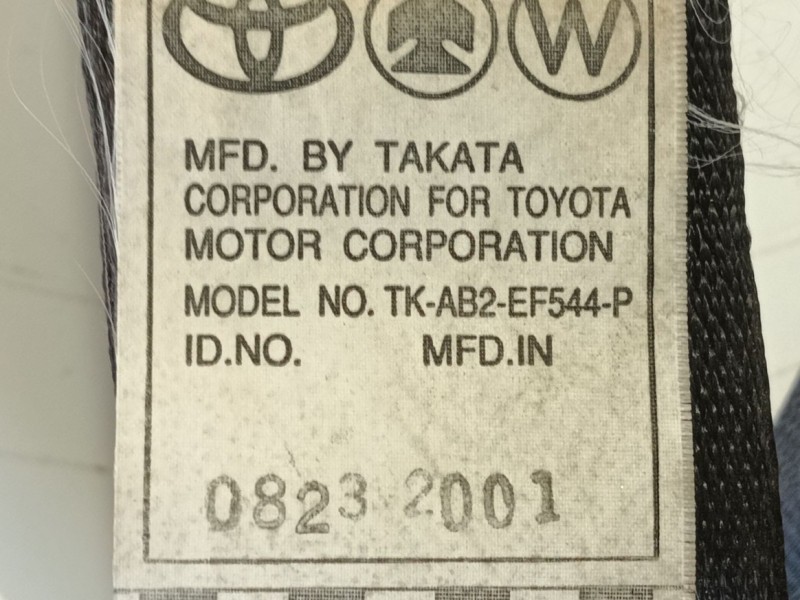 Recambio de cinturon seguridad delantero derecho para toyota yaris (_p1_) 1.0 (scp10_) referencia OEM IAM 7321052031C1  