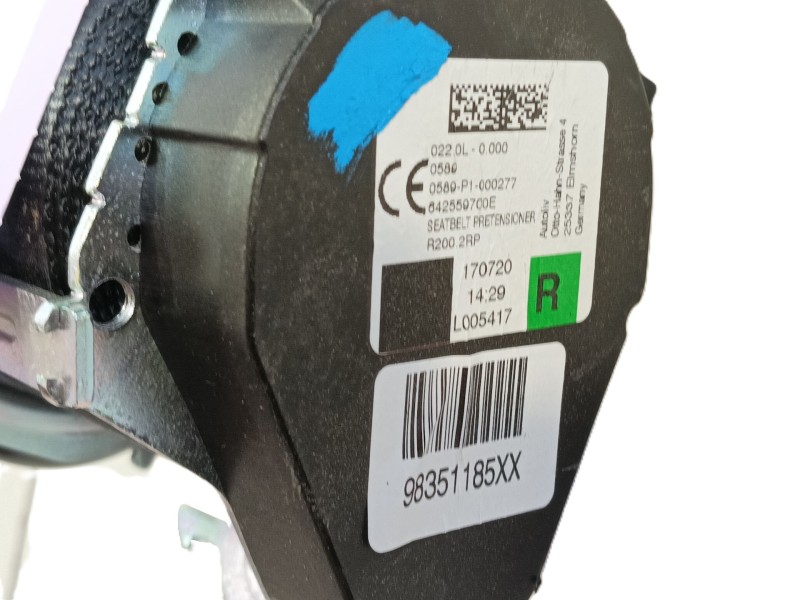 Recambio de cinturon seguridad trasero derecho para opel corsa f (p2jo) corsa-e (68) referencia OEM IAM   