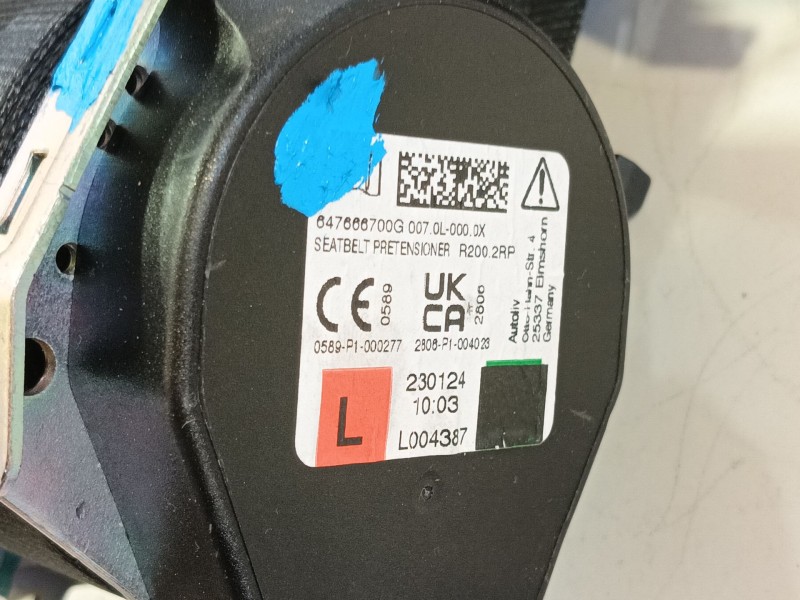 Recambio de cinturon seguridad delantero izquierdo para volkswagen id.4 (e21) pro eléctrico referencia OEM IAM 11B857705MRAA  