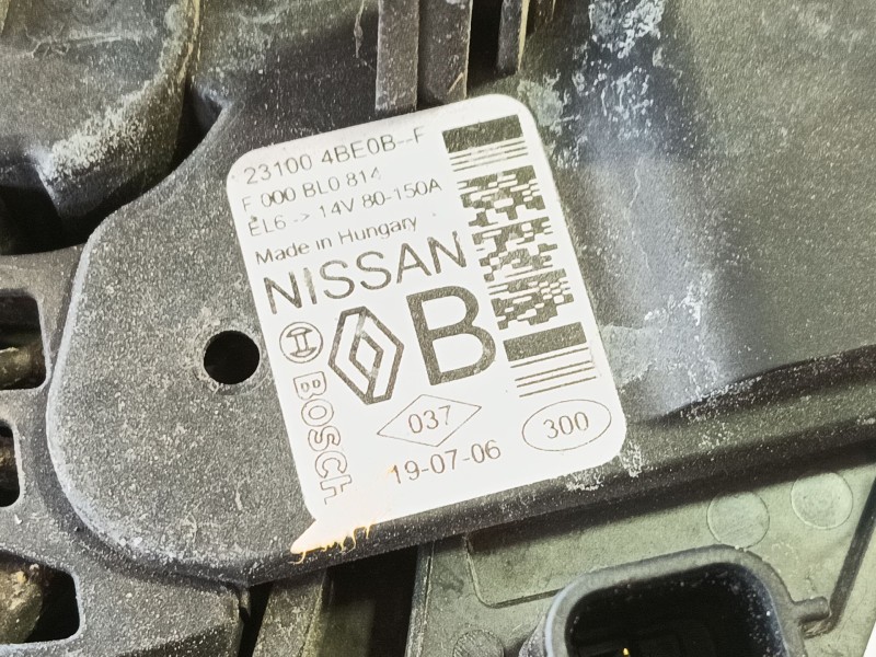 Recambio de alternador para nissan qashqai ii (j11, j11_) 1.3 dig-t referencia OEM IAM 231004BE0B  