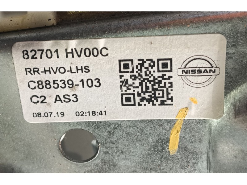 Recambio de elevalunas trasero izquierdo para nissan qashqai ii (j11, j11_) 1.3 dig-t referencia OEM IAM 827014EA0A  