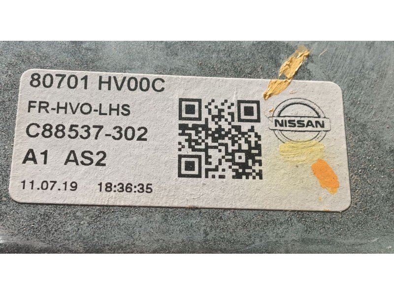 Recambio de elevalunas delantero izquierdo para nissan qashqai ii (j11, j11_) 1.3 dig-t referencia OEM IAM 807014EA3C  