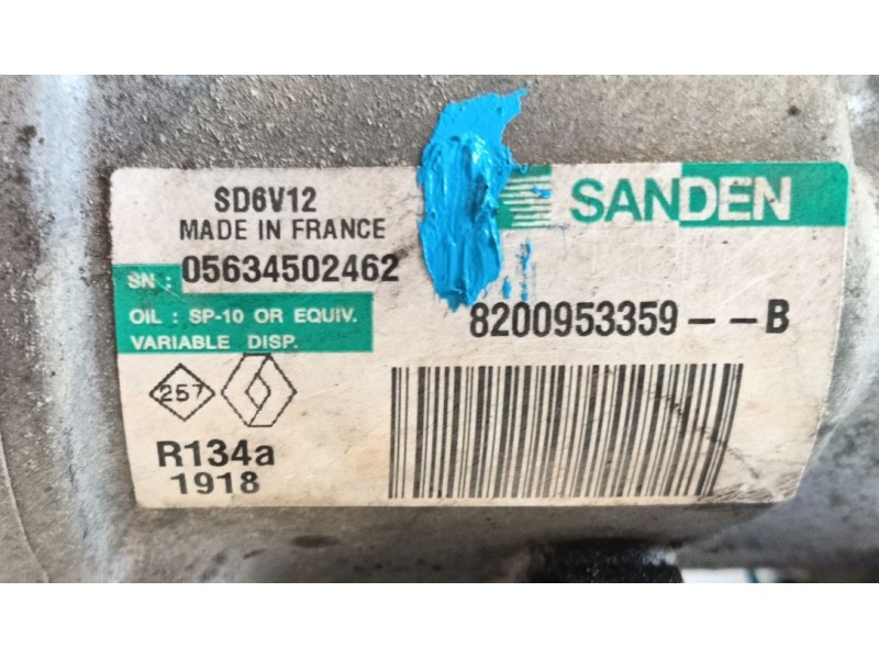 Recambio de compresor aire acondicionado para renault kangoo / grand kangoo ii (kw0/1_) 1.5 dci 90 (kw05, kw08, kw0g, kw11) refe