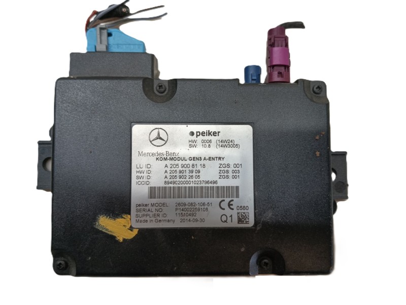 Recambio de modulo electronico para mercedes-benz clase c (w205) c 180 bluetec / d (205.036) referencia OEM IAM   