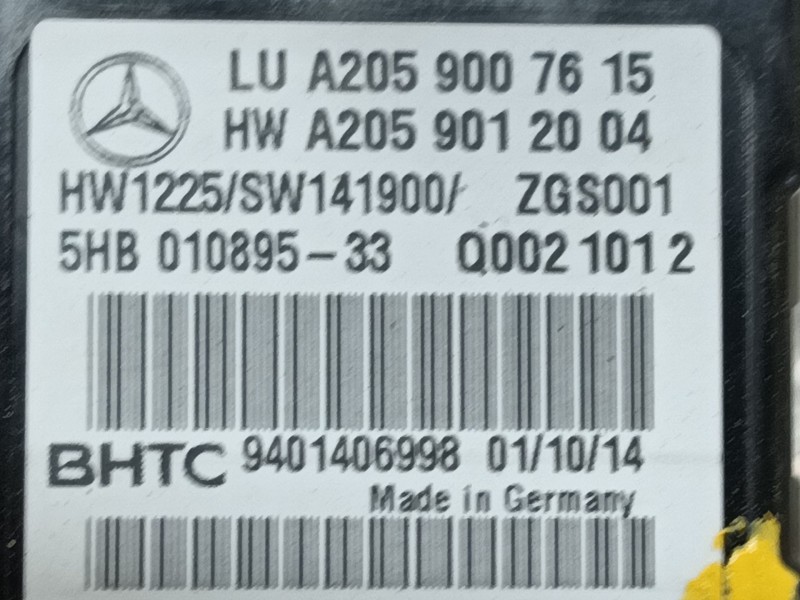 Recambio de modulo electronico para mercedes-benz clase c (w205) c 180 bluetec / d (205.036) referencia OEM IAM   