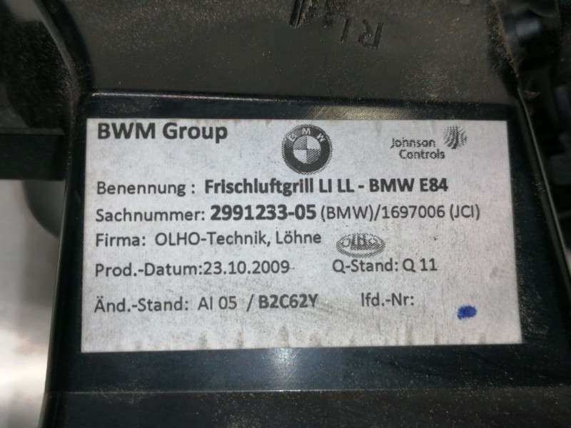 Recambio de rejilla aireadora para bmw x1 (e84) xdrive 20d referencia OEM IAM 64222991233 1697006 299123305