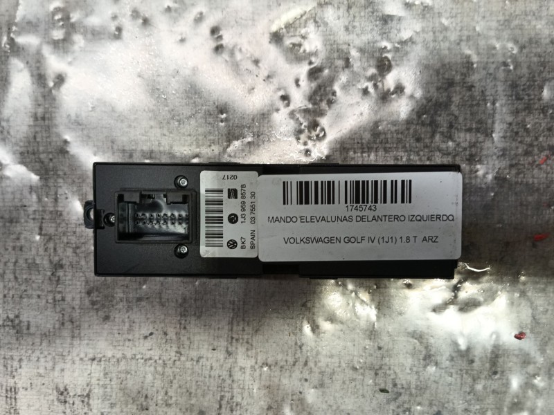 Recambio de mando elevalunas delantero izquierdo para volkswagen golf iv (1j1) 1.8 t referencia OEM IAM 1J3959857B 03755130 