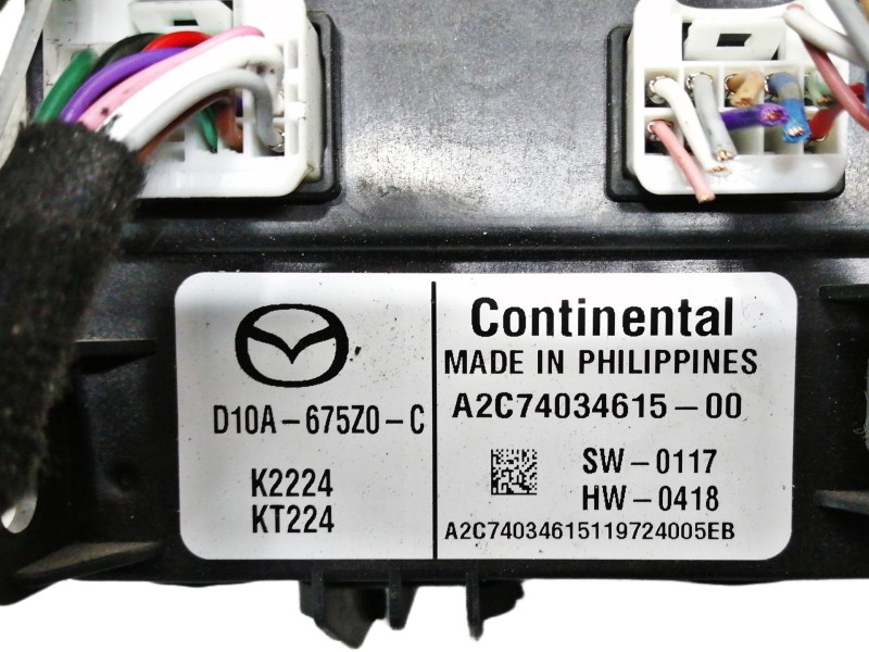 Recambio de modulo electronico para mazda cx-3 evolution referencia OEM IAM D10A675Z0C  A2C7403461500