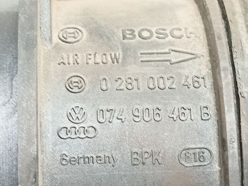 Recambio de caudalimetro para volkswagen passat b6 (3c2) 2.0 tdi 16v referencia OEM IAM 074906461B 0281002461 