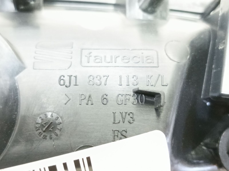 Recambio de maneta interior delantera izquierda para seat ibiza iv sc (6j1, 6p5) 1.9 tdi referencia OEM IAM 6J18371132ZZ 6J18371