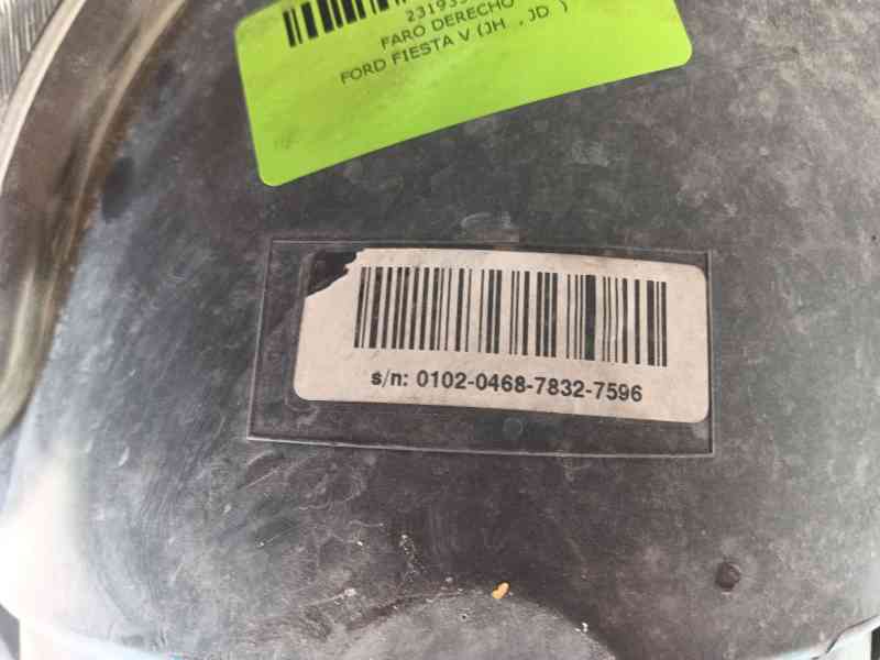 Recambio de faro derecho para ford fiesta v (jh_, jd_) 1.3 referencia OEM IAM   