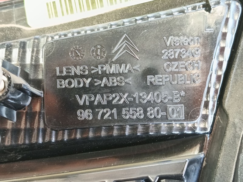 Recambio de piloto trasero izquierdo interior para citroën c4 ii (nc_) 1.6 hdi 115 referencia OEM IAM 7453E4  