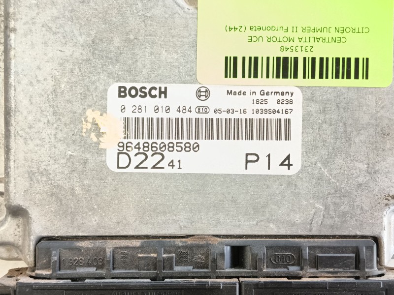 Recambio de centralita motor uce para citroën jumper ii furgoneta (244) 2.2 hdi referencia OEM IAM   