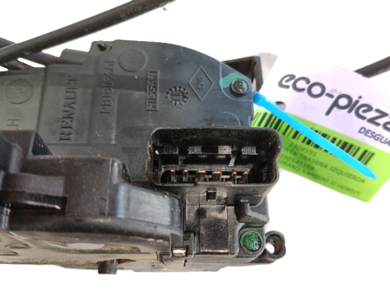 Recambio de cerradura puerta trasera izquierda para renault kangoo / grand kangoo ii (kw0/1_) 1.5 dci 90 (kw05, kw08, kw0g, kw11