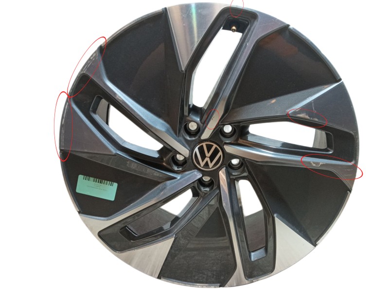 Recambio de llanta para volkswagen id.4 (e21) performance referencia OEM IAM  8Jx19 ET45
