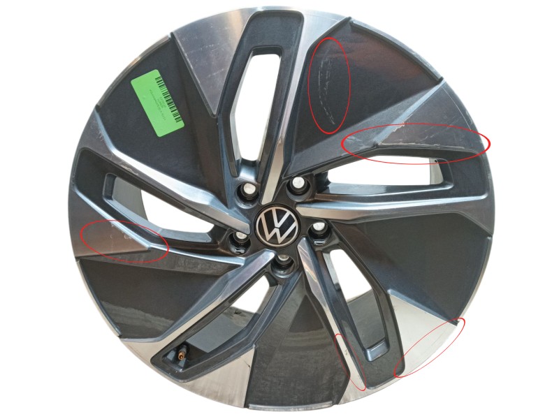 Recambio de llanta para volkswagen id.4 (e21) performance referencia OEM IAM  8Jx19 ET45