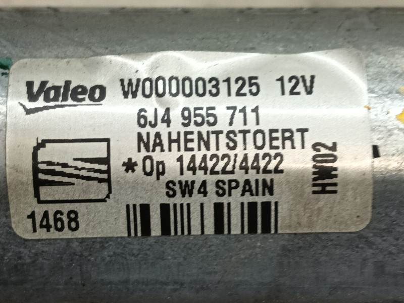 Recambio de motor limpia trasero para seat ibiza iv (6j5, 6p1) 1.9 tdi referencia OEM IAM 6J4955711  
