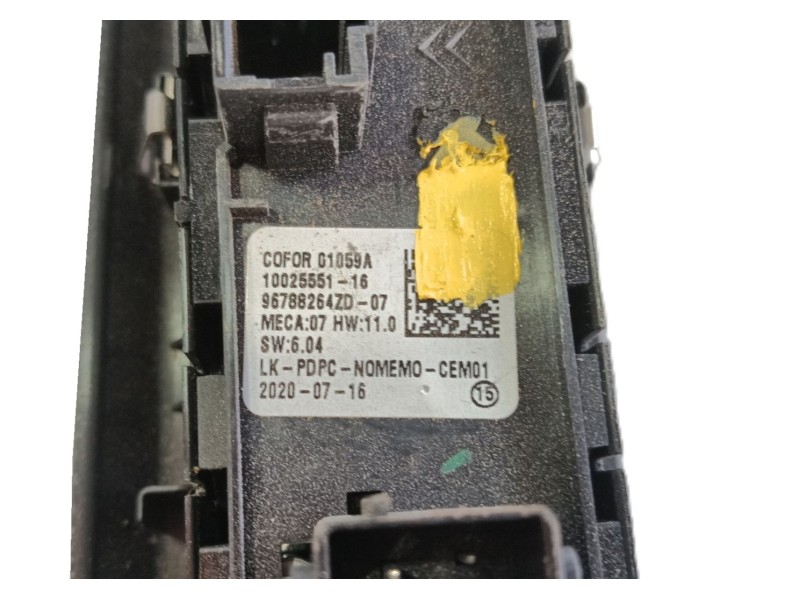 Recambio de mando elevalunas delantero izquierdo para opel corsa f (p2jo) corsa-e (68) referencia OEM IAM   